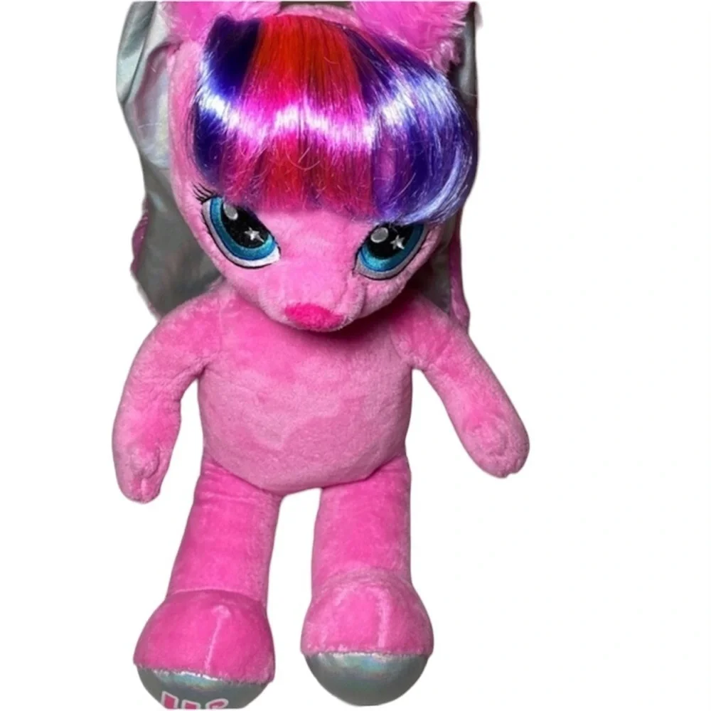 BUILD a bear honey girls Risa pink bunny plush w/turning red pajama set